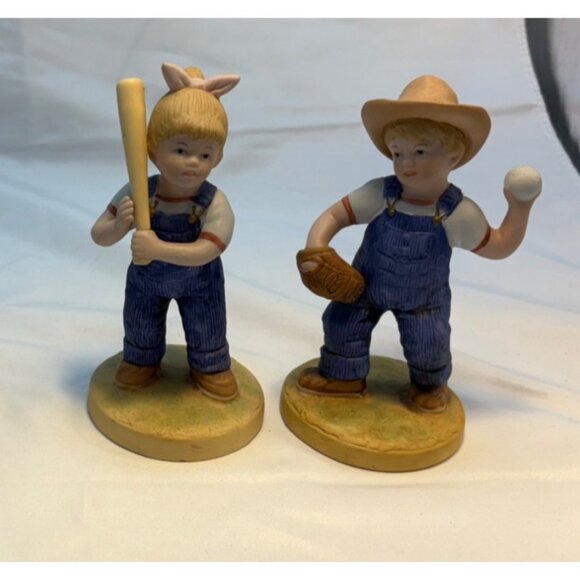 4 PC 1985 Denim Days Baseball 1522 Figurines - Picture 1 of 8